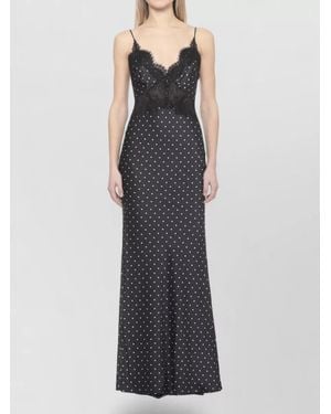 Self-Portrait Polka Dot Lace Dress Open Back - Multicolour