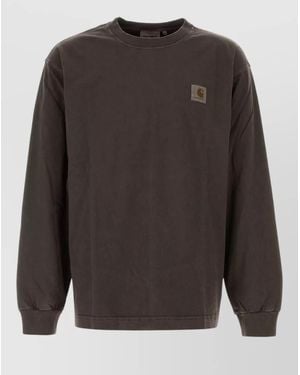 Carhartt Cotton Long-Sleeve T-Shirt - Grey