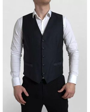 Dolce & Gabbana Martini Wool Single Breasted Suit - Blue