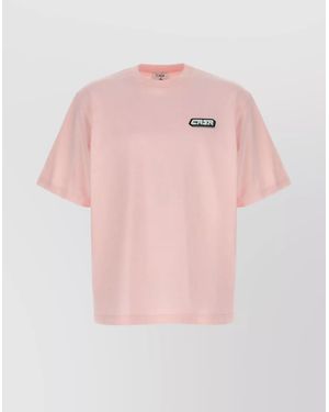 CASABLANCA Casa Racing Crew Neck Short Sleeve T-Shirt - Pink