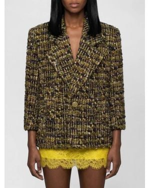 Saint Laurent Single-Breasted Tweed Suit Jacket - Multicolor
