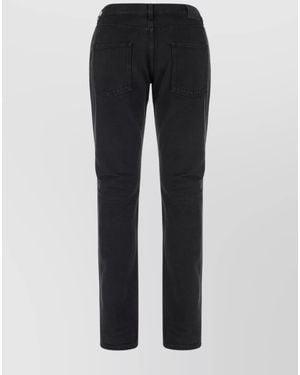 Saint Laurent Denim Straight-Leg Trousers - Black