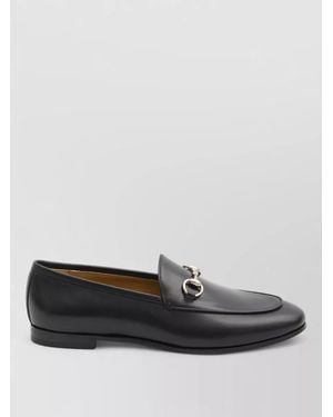 Gucci Leather Loafers - Grey