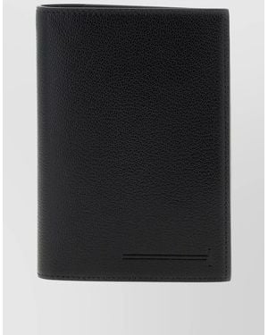 Tom Ford T Line Passport Holder Textured Finish - Black