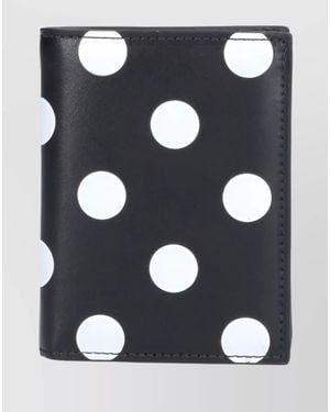 Comme des Garçons Compact Polka Dot Wallets Cardholders - Black