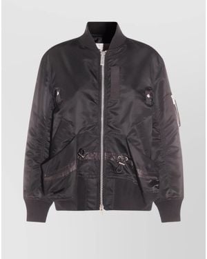 Sacai Nylon Bomber Jacket - Black