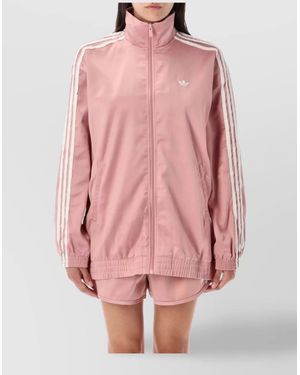 adidas Originals Track Jacket Ruffled Stripes Zip - Pink