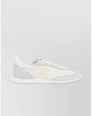 Celine Triomphe 10 Low Top Sneaker - White