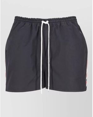Thom Browne Knee-Length Track Shorts - Blue