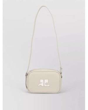 Courreges Réédition Leather Shoulder Bag - White