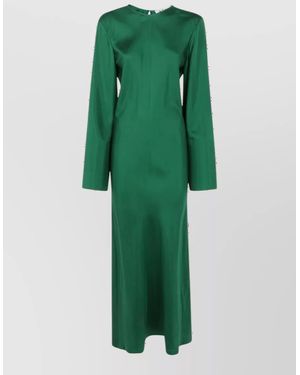 Rohe Silk Midi Dress - Green