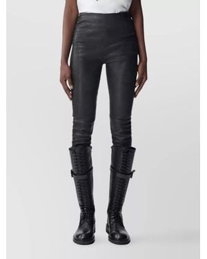 Ann Demeulemeester High Waist Fitted Ankle Length Trousers - Blue