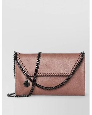 Stella McCartney Falabella Wallet Clutch Bag Shoulder Strap - Pink