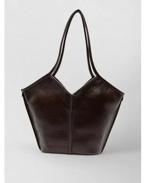 Hereu Leather Shoulder Bag - Black