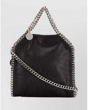 Stella McCartney Tiny Crossbody Bag Chain-Link Strap - Black