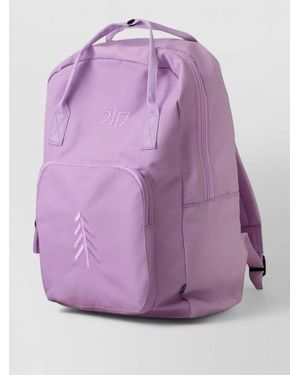 2117 TWENTYONE SEVENTEEN Stevik Backpack Adjustable Straps Front Pocket Top Handle - Purple