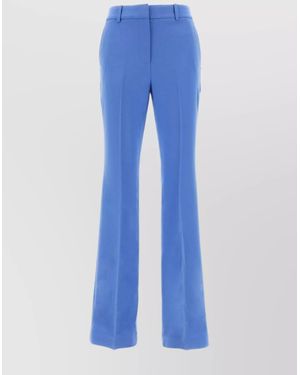 Michael Kors Triacetate Blend Pant With Practical Pockets - Blue