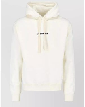 Jil Sander Cotton Hoodie - Natural