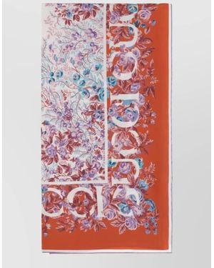 Gucci Printed Silk Foulard - Red