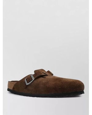 Birkenstock Suede Cork Platform Sandals Double Strap - Brown