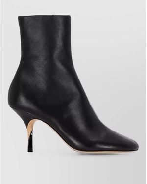 Jacquemus Leather Ankle Boots - Black