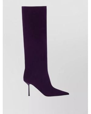Le Silla High Heel Suede Over The Knee Boots - Purple