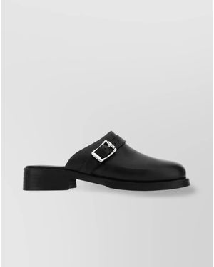 Our Legacy Leather Mules - Black