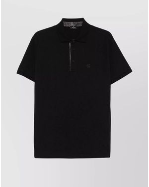 Etro Cotton Polo Shirt - Black