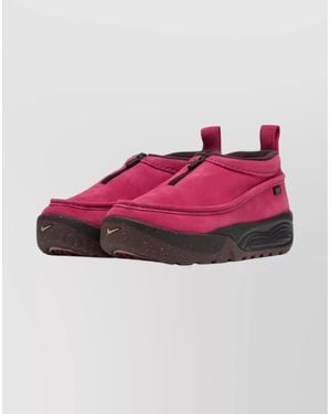 Nike Low Top Suede Trainers With Pull Tab - Pink