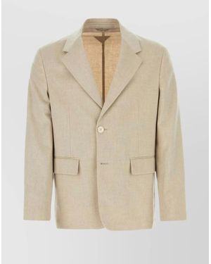 Prada Cashmere Blazer - Natural