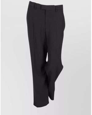 Ann Demeulemeester Slim-Fit Cropped Tailored Trousers - Black