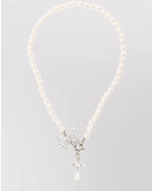 Vivienne Westwood Pearl Pendant Necklace - White