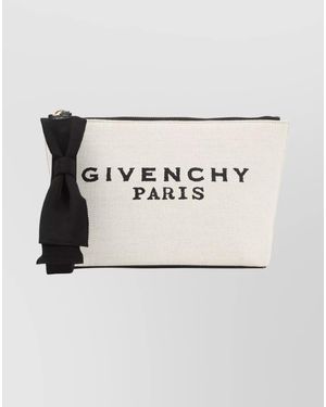 Givenchy Canvas Pouch - Natural