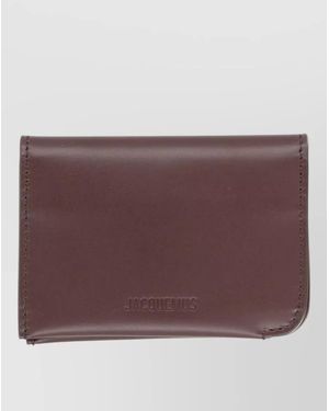 Jacquemus Leather Cardholder - Purple