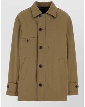 Maison Margiela Reversible Cotton Fitted Jacket - Green