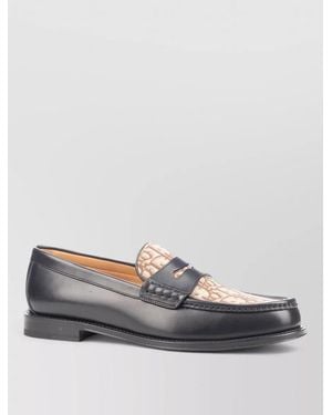 Dior Leather Loafers - Grey