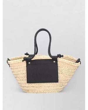 Castañer Braided Texture Shoulder Bag Dual Handles Strap - Multicolour
