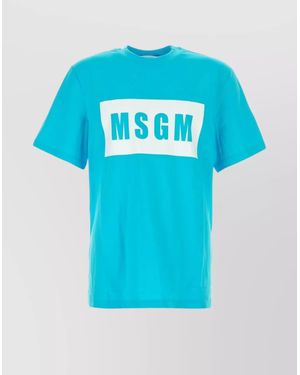 Tシャツ・カットソー MSGM VOLCANO COTTON JERSEY T-SHIRT 3740MM111_247798_01_01_600x600