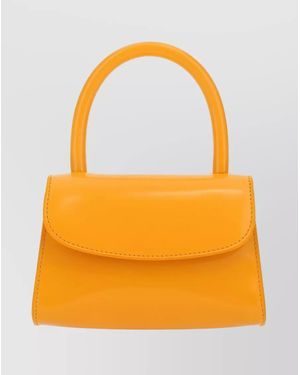 BY FAR Mini Leather Tote Bag - Orange