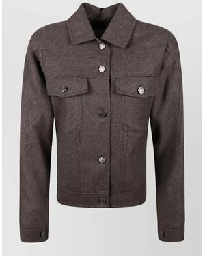 Max Mara Single Breasted Coat - Grey