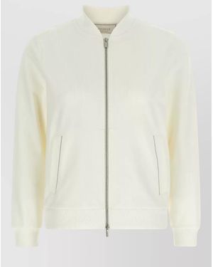 Peserico Cotton-Blend Sweatshirt - Natural