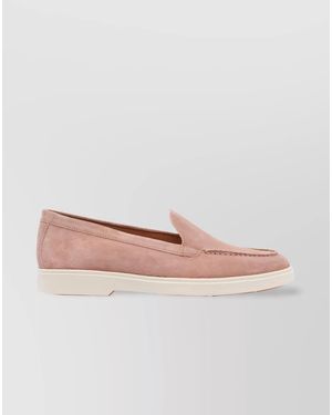 Santoni Leather Loafers - Pink