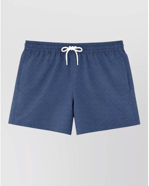 Missoni Chevron Pattern Shorts Back And Side Pockets - Blue