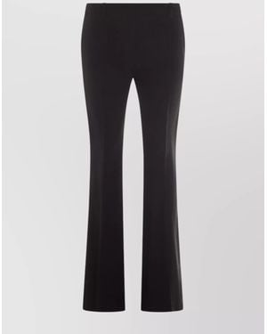 McQueen Casual Flared Leg Pants With Belt Loops - Blue