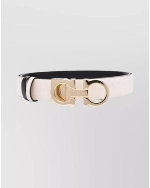Ferragamo Hammered Leather Reversible Belt - Multicolour