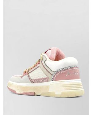 Amiri Crystal Low Top Trainers Leather Panels - Multicolour