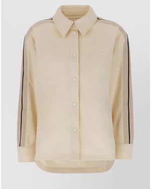Palm Angels Oversized Shirt - Natural