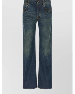 Gucci Denim Slightly Flared Jeans - Blue