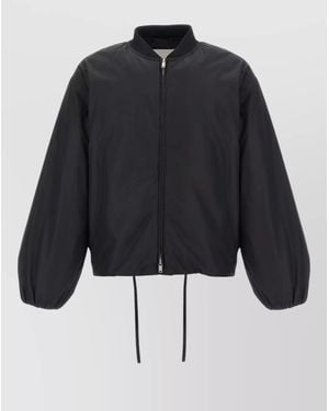 Jil Sander Heritage Logo Blouson Jacket Drawstring Hem - Blue