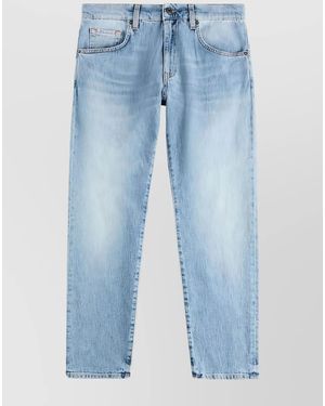 Fay Straight-Leg Trousers - Blue